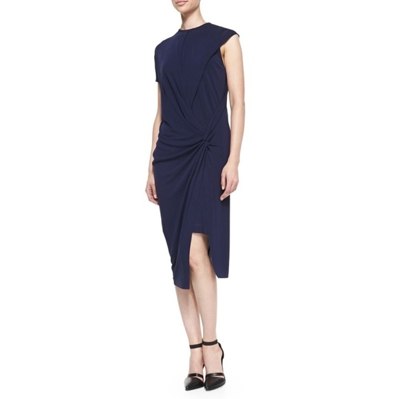 ⭐️ Host Pick ⭐️Helmut Lang blue asymmetrical dress size medium - Picture 10 of 12